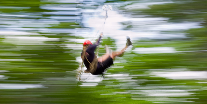 Fear on the Zip Line