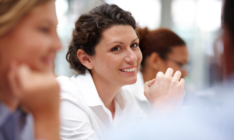 group of workers in meeting