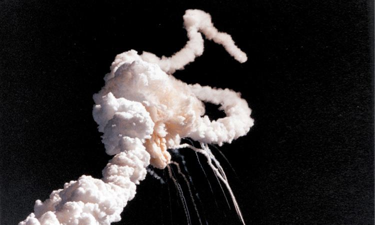 Space Shuttle Challenger disaster explosion and becoming stronger after trauma