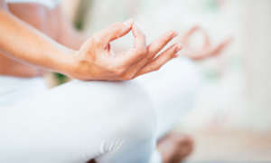 meditation hands in mudra position