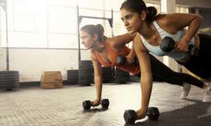 women exercising