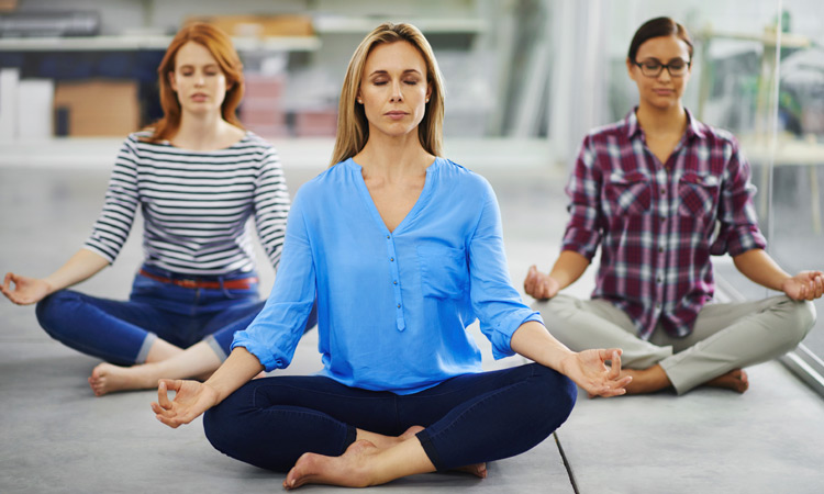 group meditation class