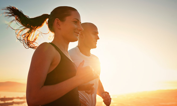 exercise couple running