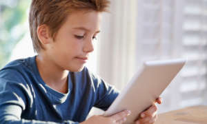 child using a tablet