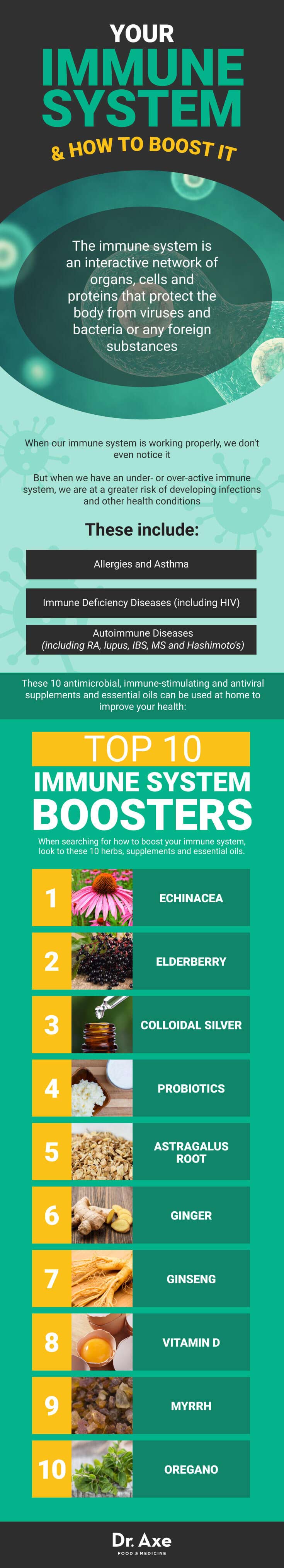 How to boost your immune system infographic