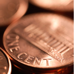 one cent pennies