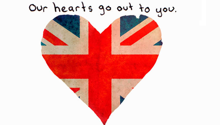 Our Hearts Go Out To The People Of London