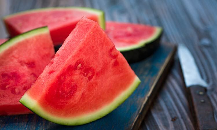 Watermelon Salad Recipe slices of watermelon